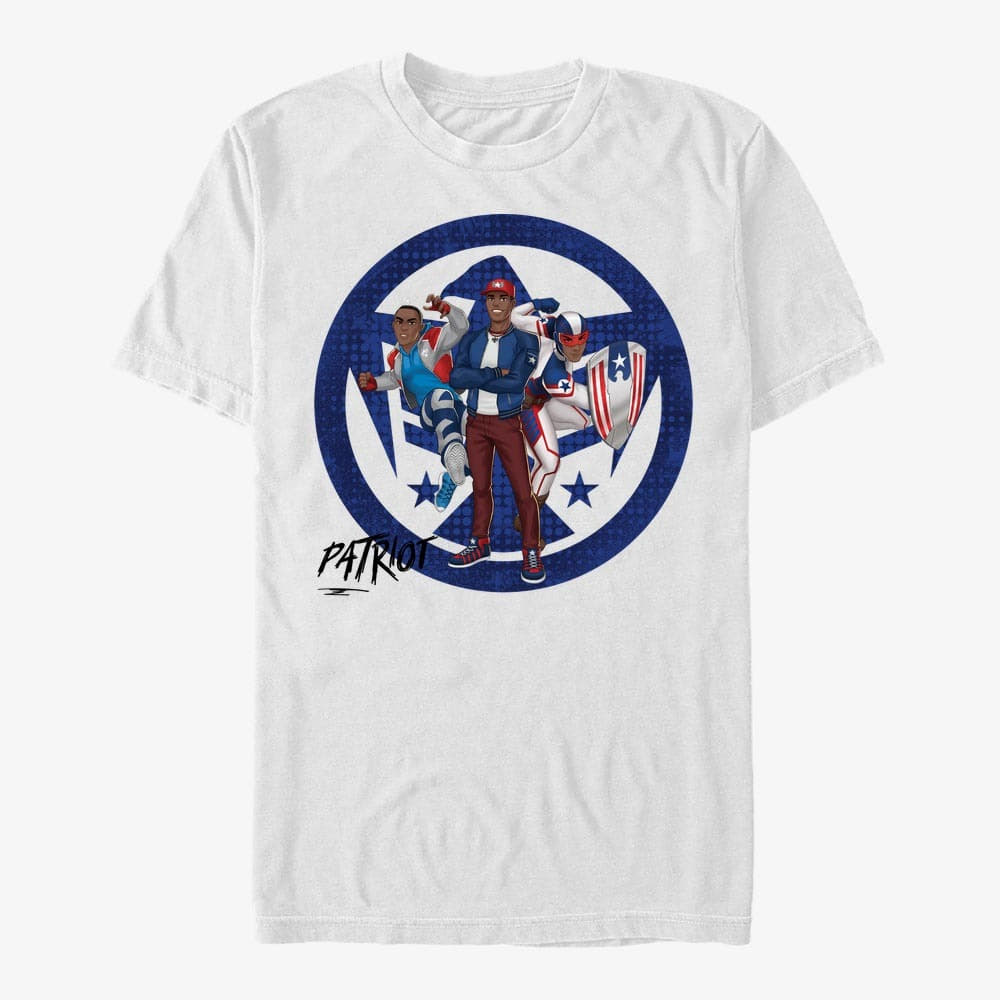 majice kratkih rukava Merch Marvel - Patriot Unisex T-Shirt White