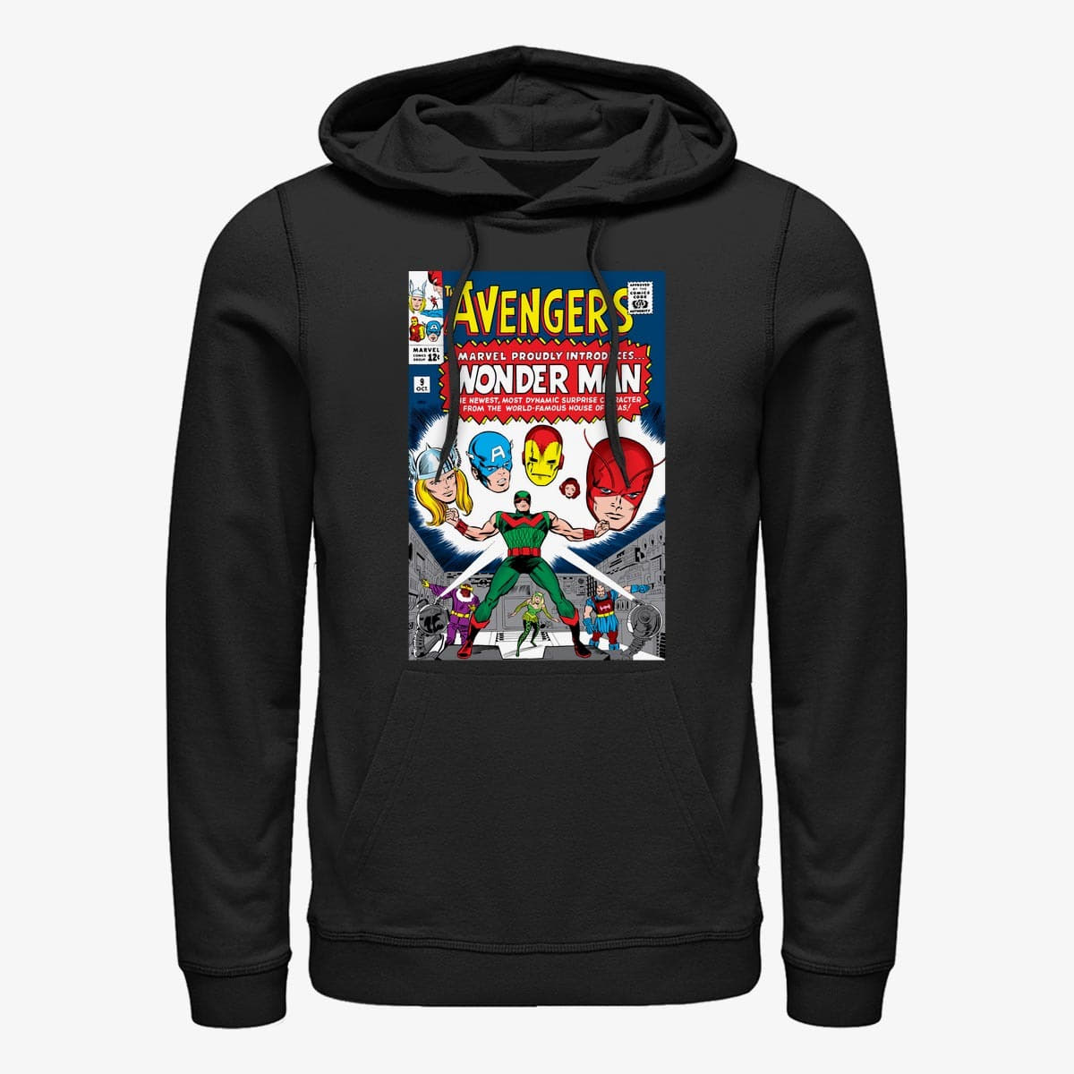 Sweatshirts Merch Marvel Avengers Classic Avengers Team up Unisex Hoodie Black Queens