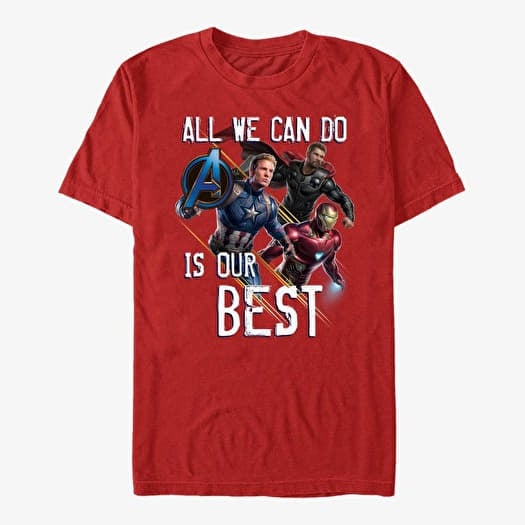T-shirt Merch Marvel Avengers: Endgame - Our Best Unisex T-Shirt Red