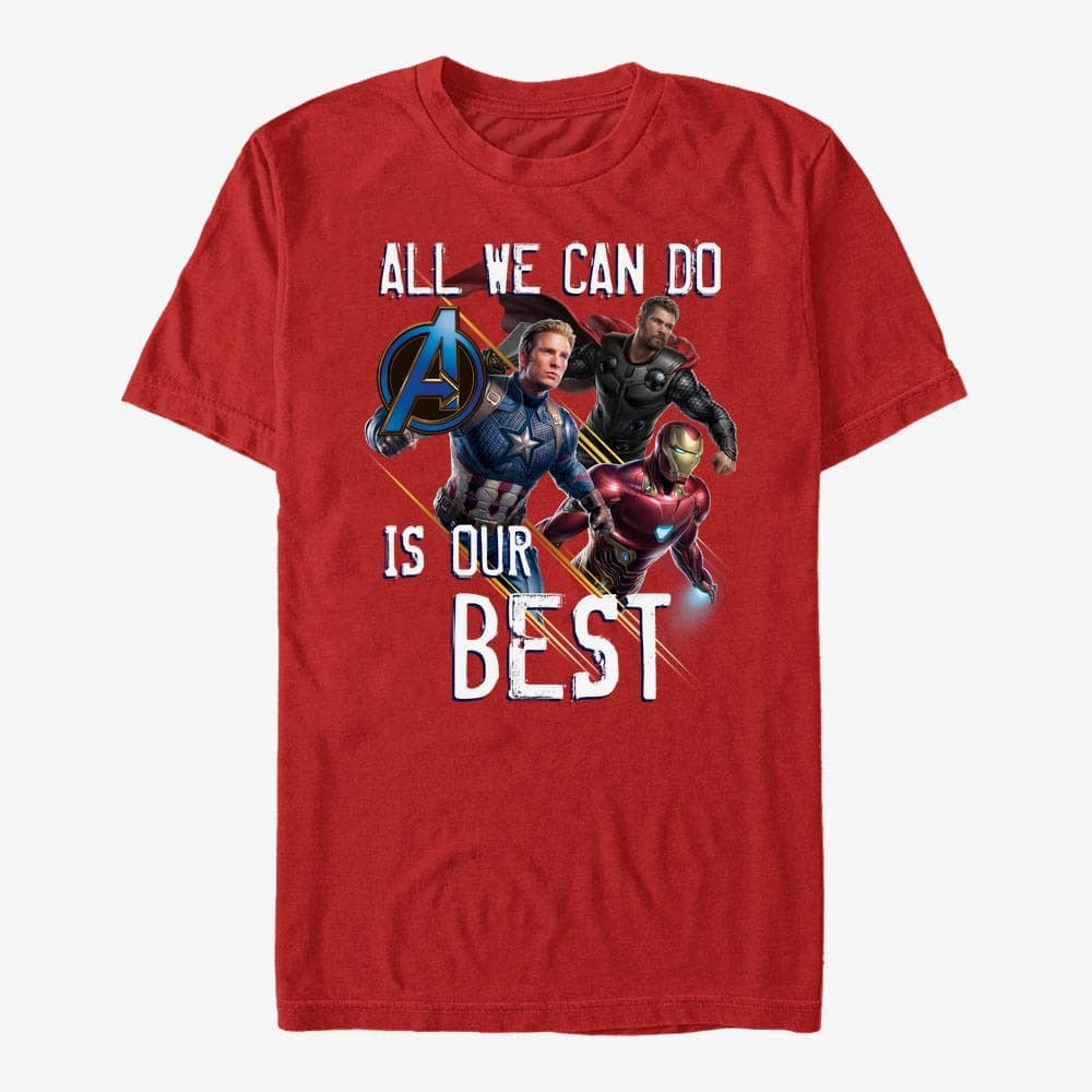 T-Shirts Merch Marvel Avengers: Endgame - Our Best Unisex T-Shirt Red
