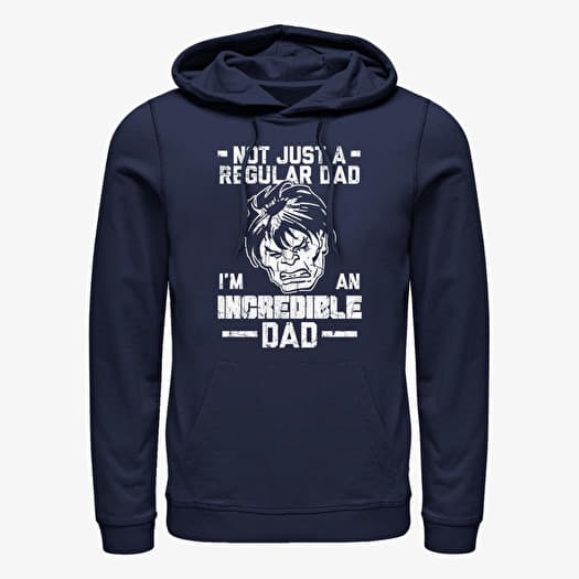 Kampsun Merch Marvel Avengers Classic - Incredible Dad Man Unisex Hoodie Navy Blue