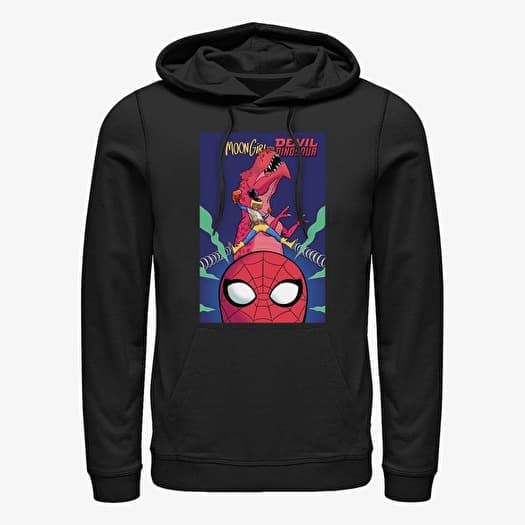 Sweatshirt Merch Marvel - Moon Girl & Devil Dinosaur Unisex Hoodie Black