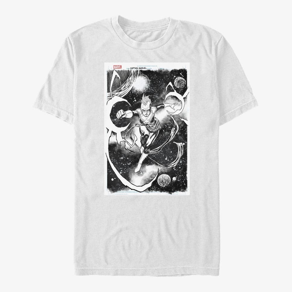 Camisetas Merch Marvel - Marvel Sketch Unisex T-Shirt White