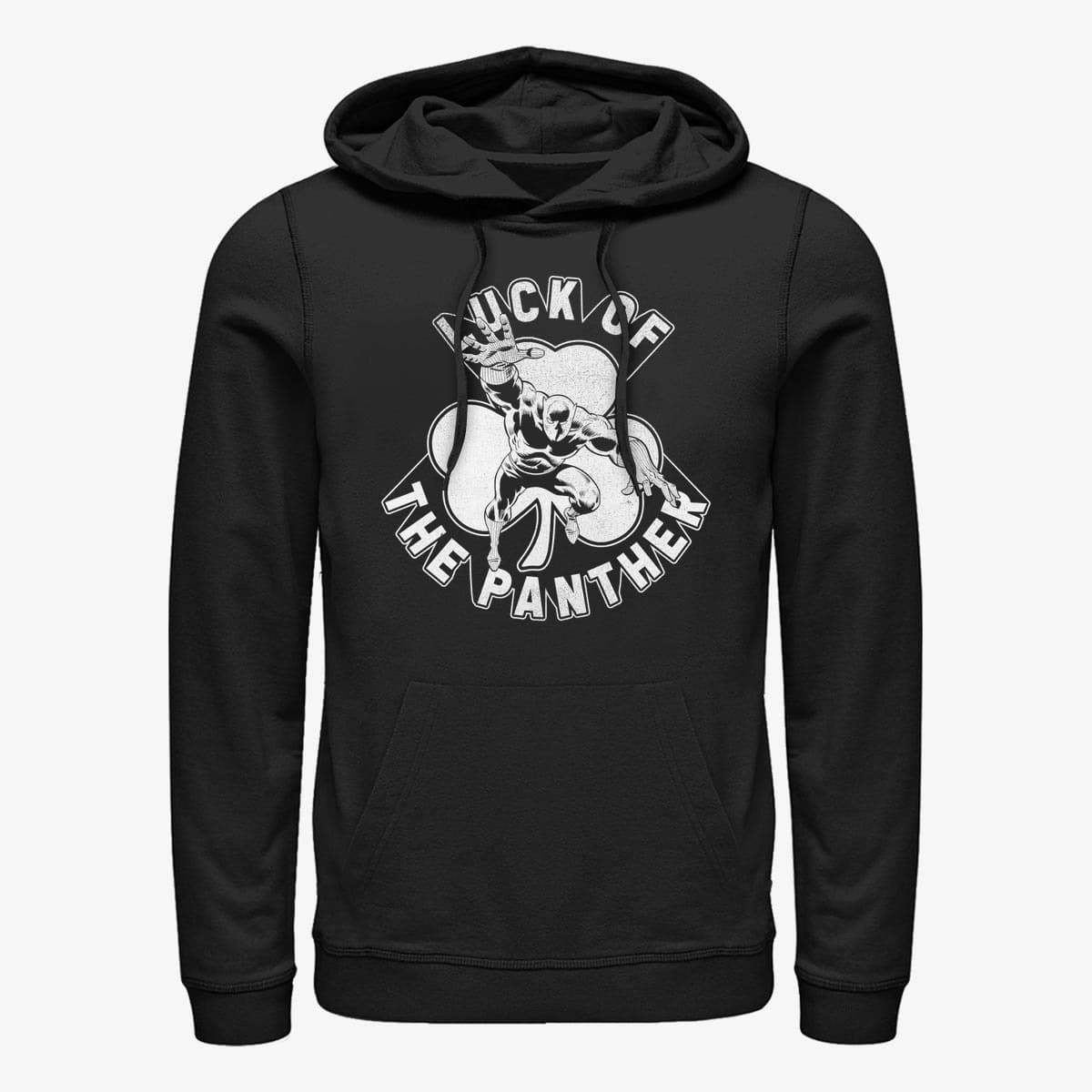 Sweatshirts Merch Marvel Avengers Classic - Lucky Black Panther Unisex Hoodie Black