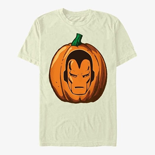 T-shirt Merch Marvel Avengers Classic - Iron Pumpkin Unisex T-Shirt Natural