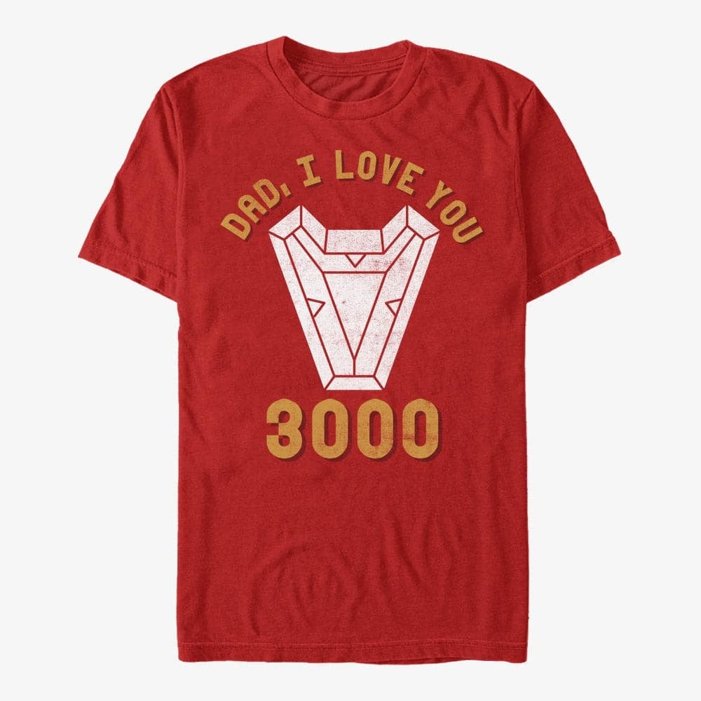 T-Shirts Merch Marvel Avengers: Endgame - 3000 Dad Unisex T-Shirt Red