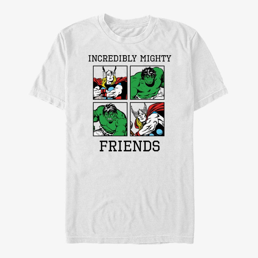 majice kratkih rukava Merch Marvel Avengers Classic - Friends Unisex T-Shirt White