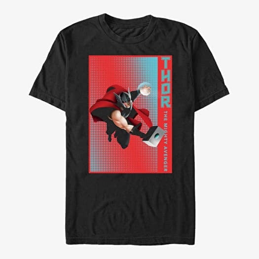 Majica Merch Marvel Avengers Classic - Halftone Thor Unisex T-Shirt Black
