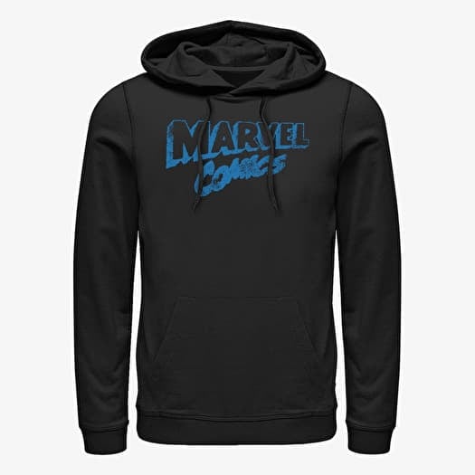 Sweatshirt Merch Marvel - RETRO LOGO Unisex Hoodie Black
