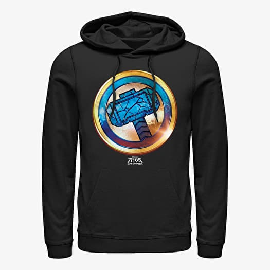 Mikina Merch Marvel Thor - Mjollnir Gold Unisex Hoodie Black