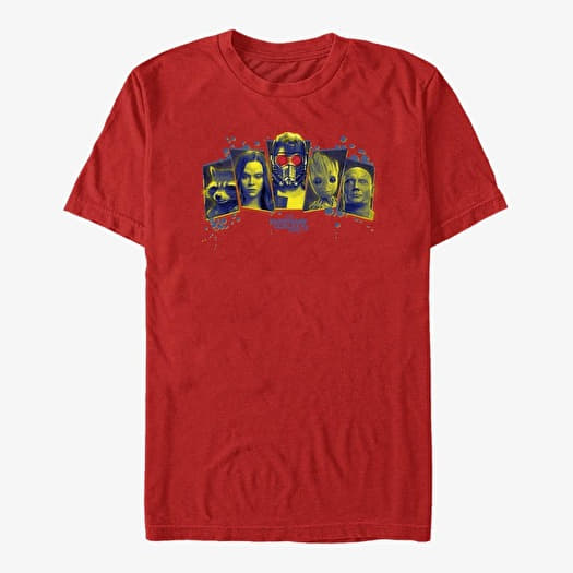 T-shirt Merch Marvel GOTG Classic - Racoon Gun Unisex T-Shirt Red
