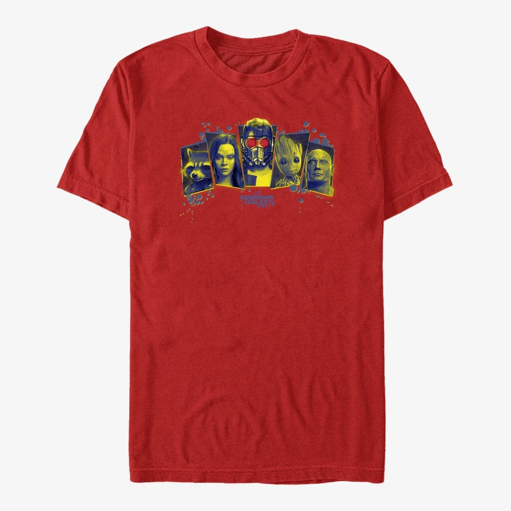 T-särgid Merch Marvel GOTG Classic - Racoon Gun Unisex T-Shirt Red