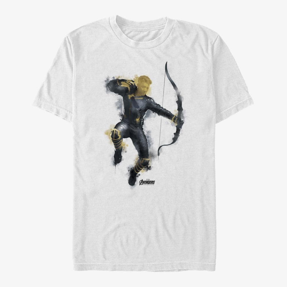 T-shirts Merch Marvel Avengers: Endgame - Painted Hawk Unisex T-Shirt White