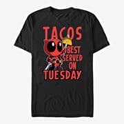 Merch Marvel Deadpool - Served Tuesday Unisex T-Shirt Black