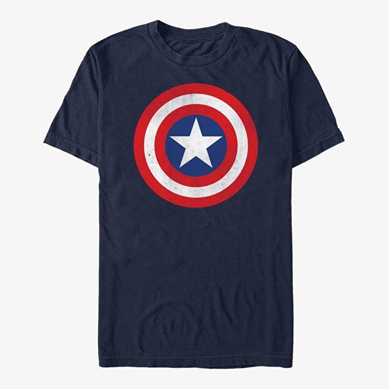 T-shirt Merch Marvel Avengers Classic - Captain Classic Unisex T-Shirt Navy Blue