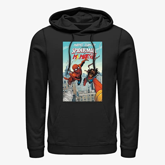 Hanorac Merch Marvel Spider-Man Classic - Spider-Man & Ms. Marvel Unisex Hoodie Black