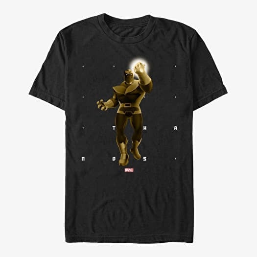 T-skjorte Merch Marvel - Thanos Shapes Unisex T-Shirt Black