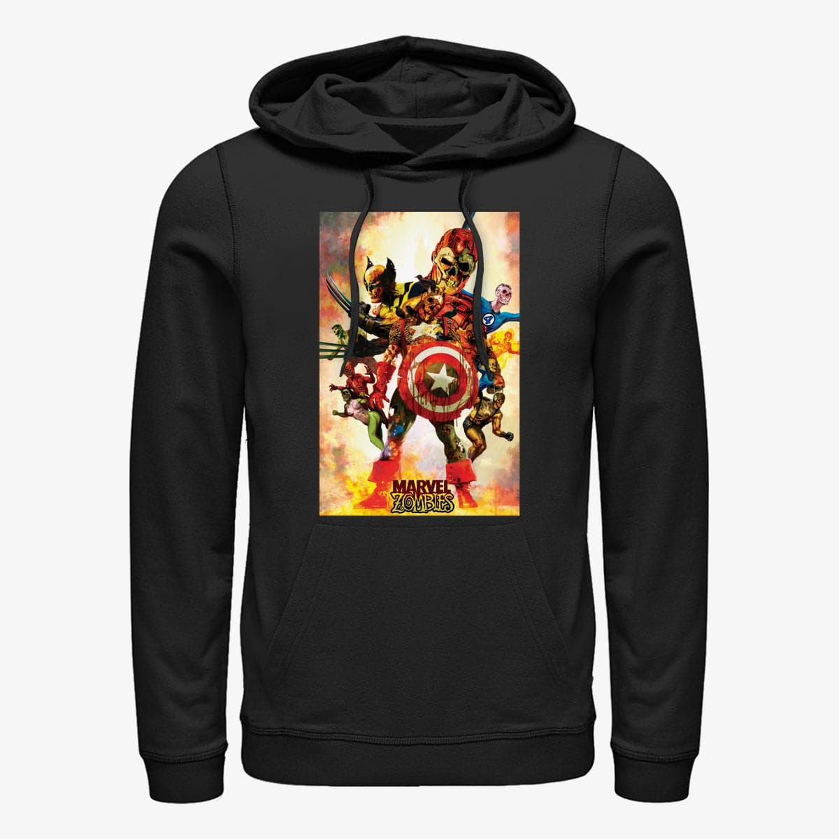 Sweatshirts Merch Marvel - Zombie Poster Unisex Hoodie Black