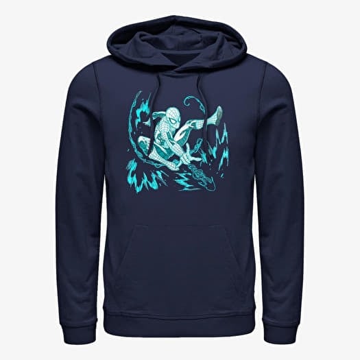 Sweatshirt Merch Marvel Spider-Man Classic - Web Shots Unisex Hoodie Navy Blue