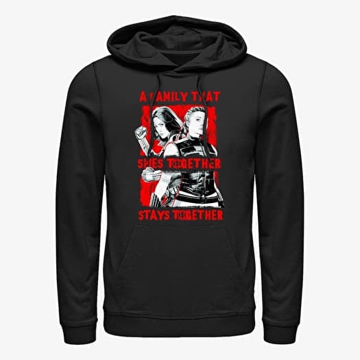 Sweat-shirt Merch Marvel Black Widow: Movie - Spy Together Unisex Hoodie Black