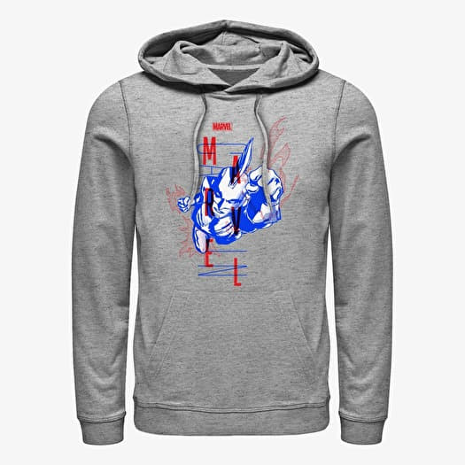 Φούτερ Merch Marvel - Marvel Blue Unisex Hoodie Heather Grey