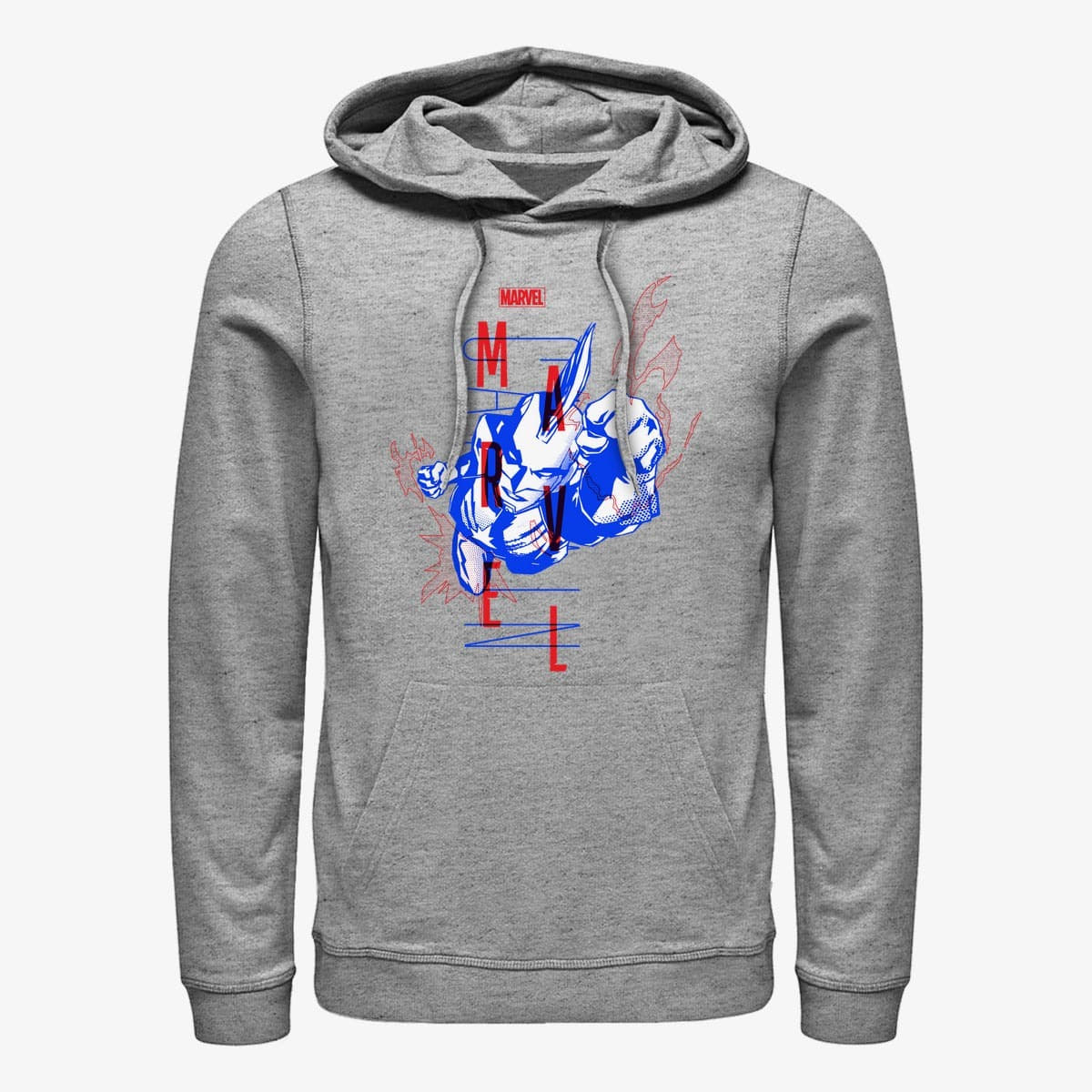 Kapuutsikud ja kampsunid Merch Marvel - Marvel Blue Unisex Hoodie Heather Grey
