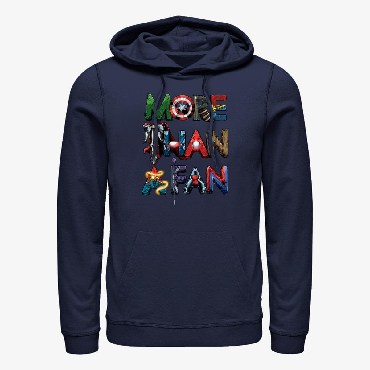 Felpe Merch Marvel Classic - Marvel Fan Letters Unisex Hoodie Navy Blue