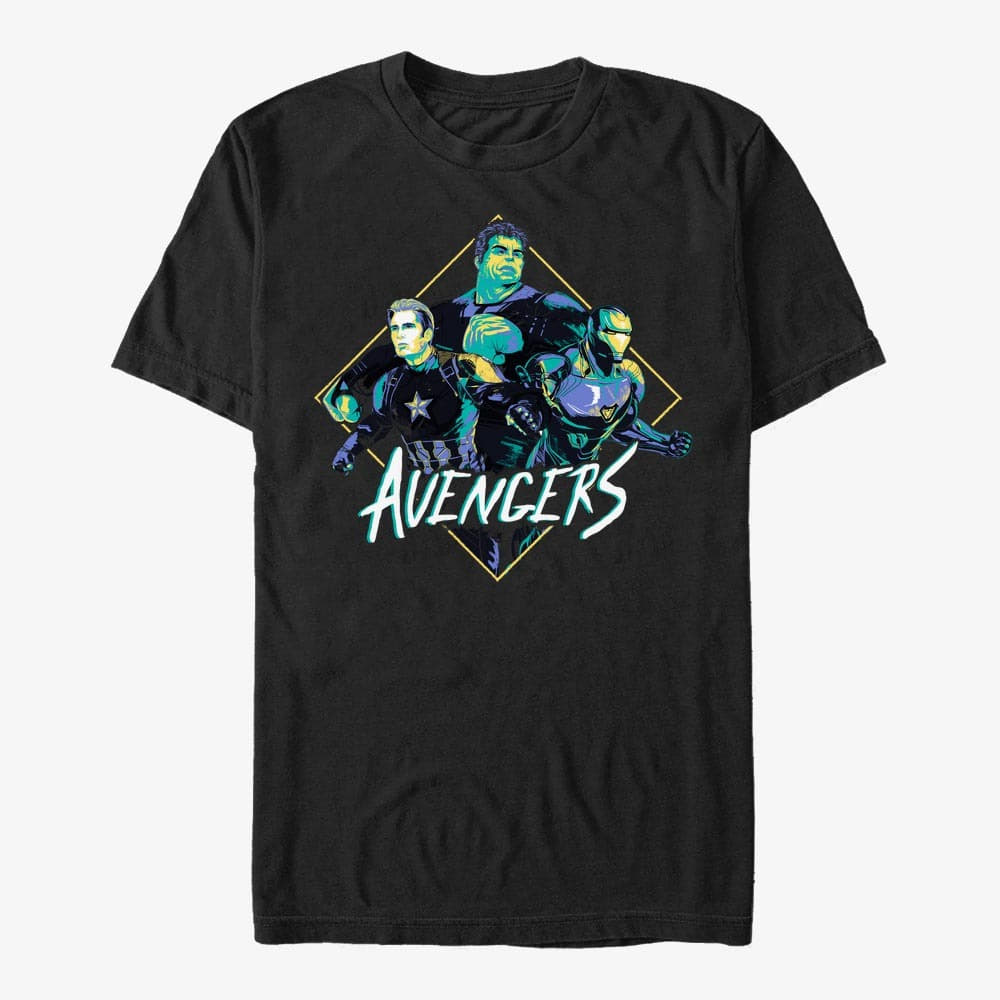 T-Shirts Merch Marvel Avengers: Endgame - Rad Trio Unisex T-Shirt Black