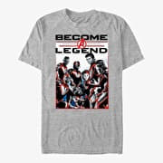 Merch Marvel Avengers: Endgame - Legendary Group Unisex T-Shirt Heather Grey