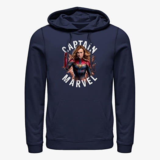 Hanorac Merch Marvel Avengers: Endgame - Cap Marvel Burst Unisex Hoodie Navy Blue