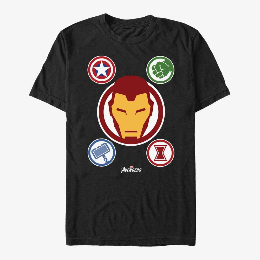 T-shirts Merch Marvel - Emblem Club Unisex T-Shirt Black