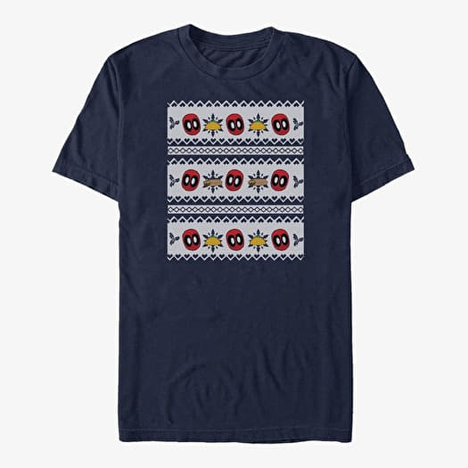 Tricou Merch Marvel Deadpool - Deadpool Sweater Unisex T-Shirt Navy Blue