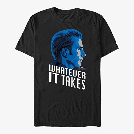 T-shirt Merch Marvel Avengers: Endgame - Cap Calls Unisex T-Shirt Black