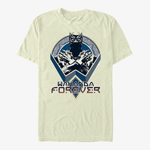 T-shirt Merch Marvel Avengers Classic - Wakanda Shield Unisex T-Shirt Natural