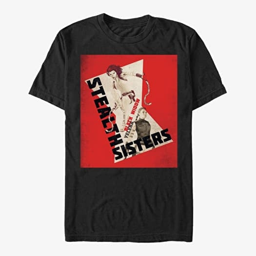 T-shirt Merch Marvel Black Widow: Movie - Spy Sisters Unisex T-Shirt Black