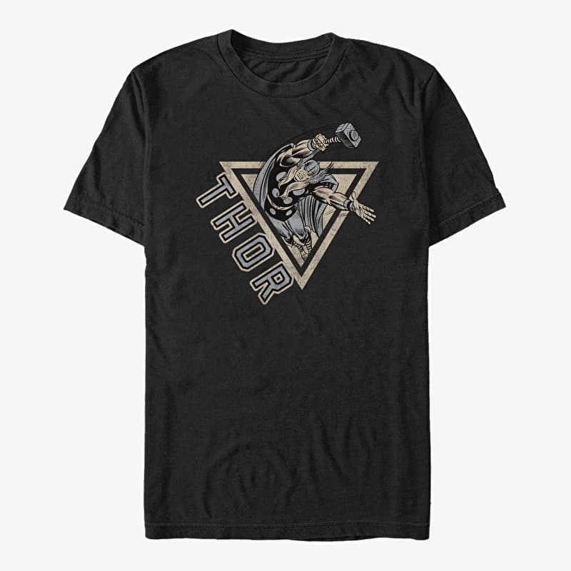 T-Shirt Merch Marvel Avengers Classic - Thor Power Unisex T-Shirt Black