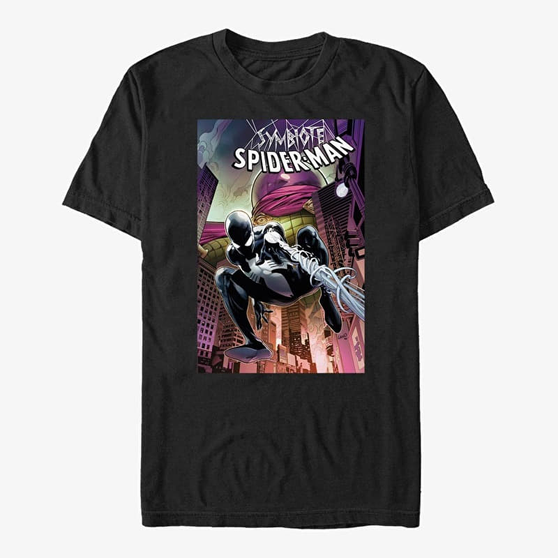 T-shirt Merch Marvel Spider-Man Classic - Symbiote Spider-Man Unisex T-Shirt Black