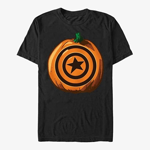 T-shirt Merch Marvel Avengers Classic - Captain Pumpkin Unisex T-Shirt Black