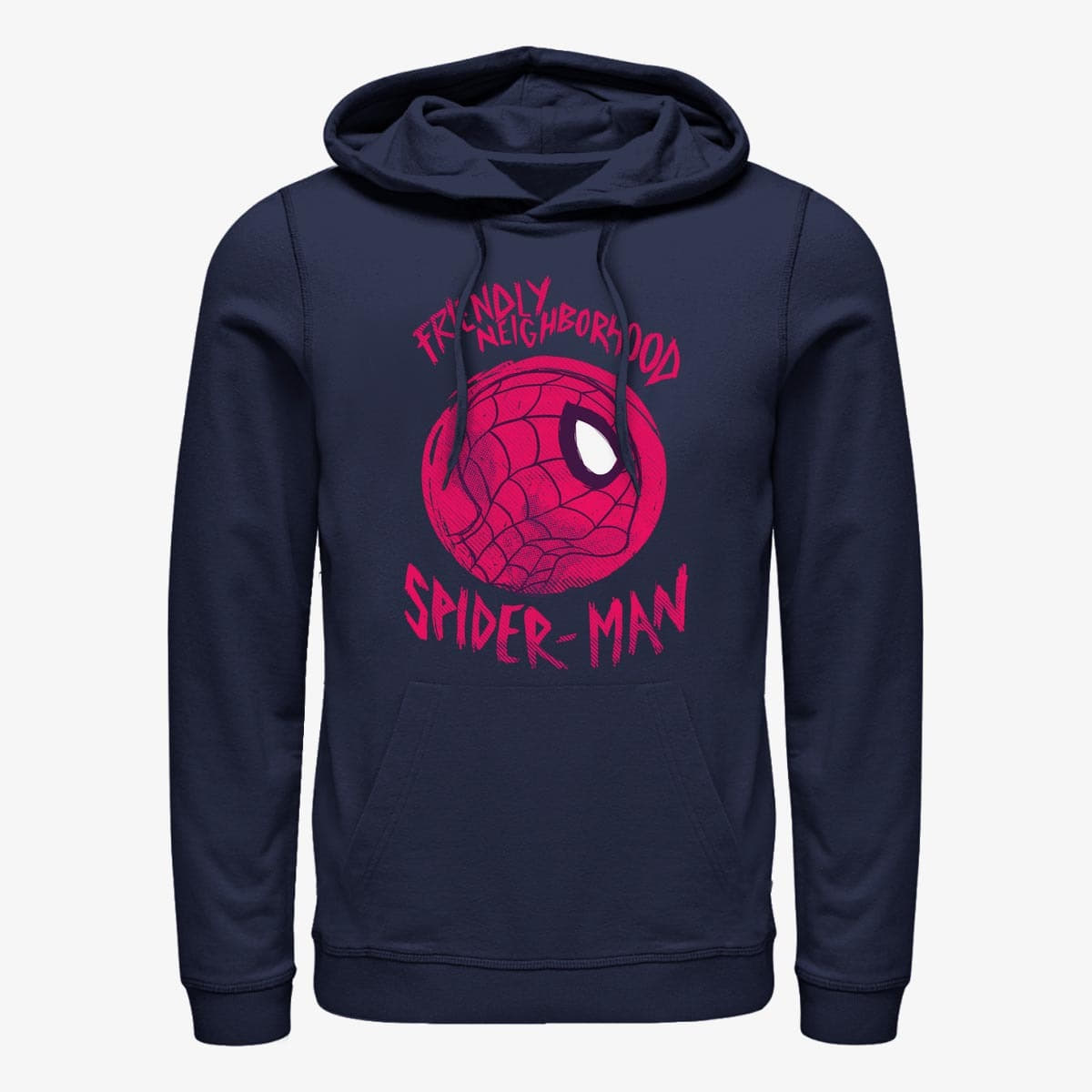 Sweaters Merch Marvel Avengers Classic - Friendly SpiderMan Unisex Hoodie Navy Blue
