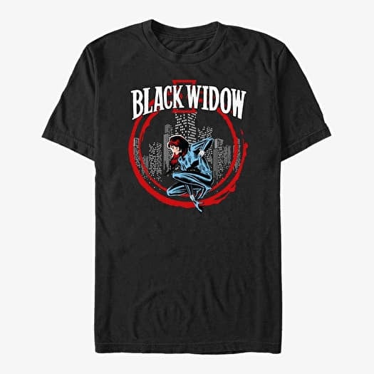 T-shirt Merch Marvel Avengers Classic - Widow In Circle Unisex T-Shirt Black