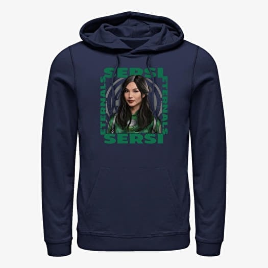 Sweatshirt Merch Marvel The Eternals - SERSI HERO BOX Unisex Hoodie Navy Blue