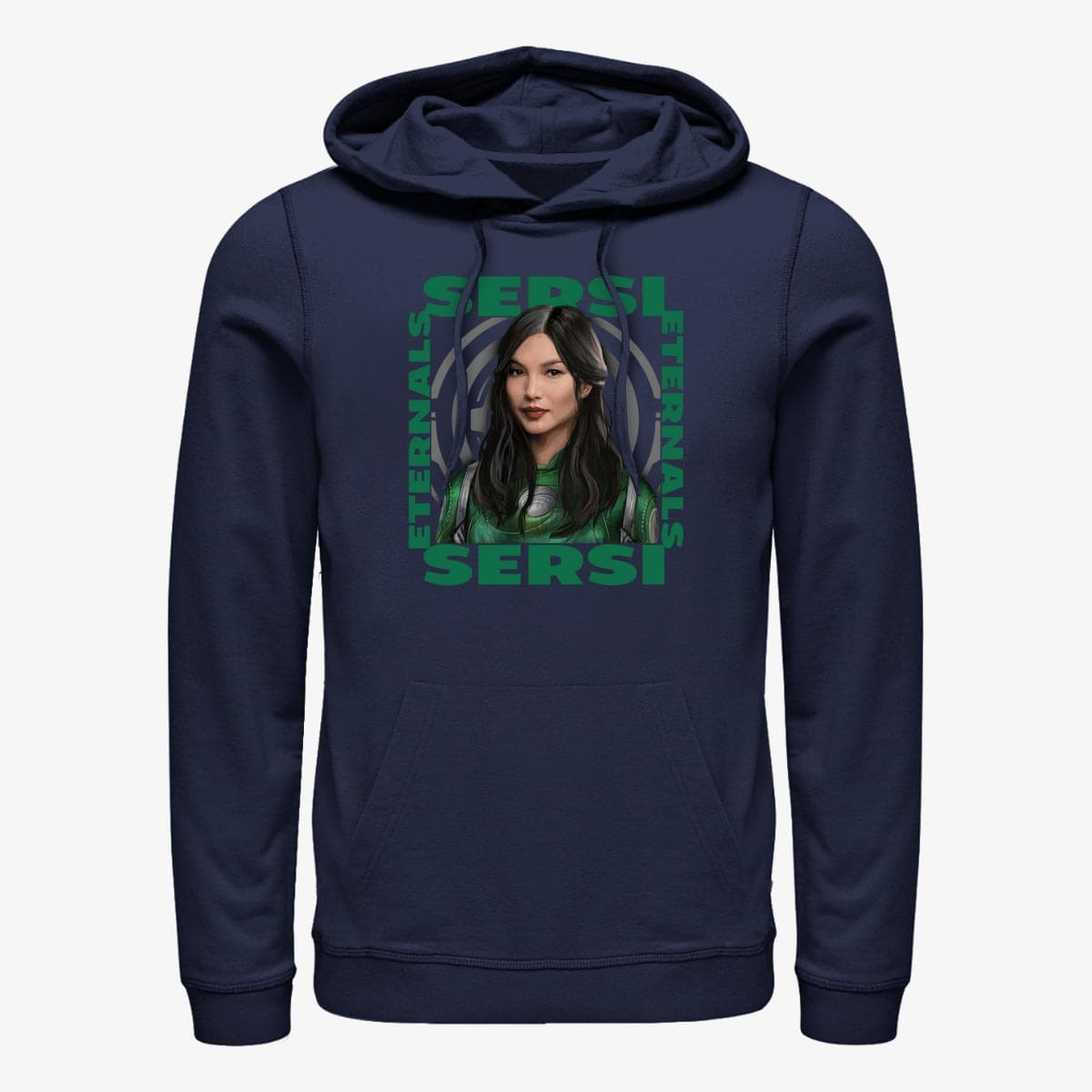 Hoodies and sweatshirts  Merch Marvel The Eternals - SERSI HERO BOX Unisex Hoodie Navy Blue