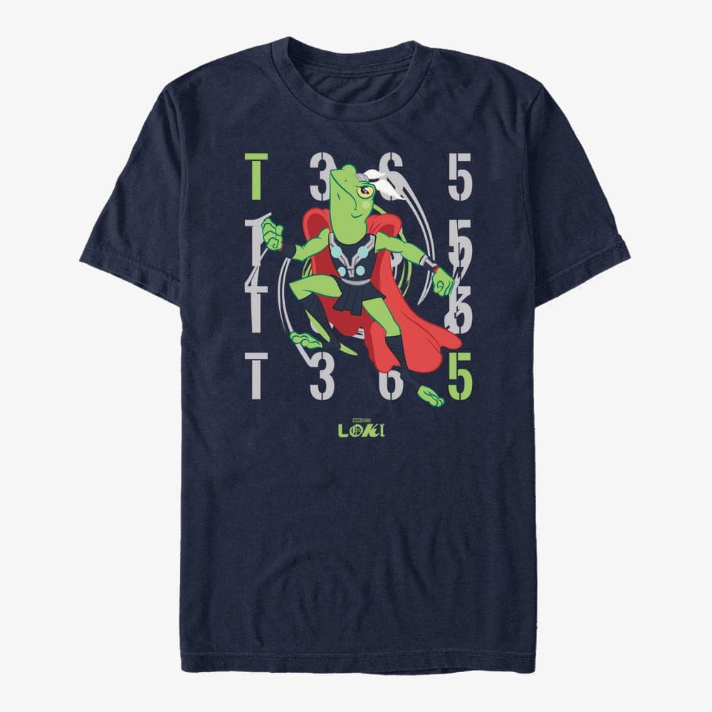 T-särgid Merch Marvel Loki - Determined Loki Unisex T-Shirt Navy Blue