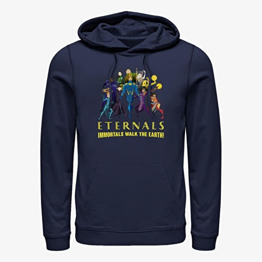 Mikina Merch Marvel: Eternals - Group Shot Unisex Hoodie Navy Blue