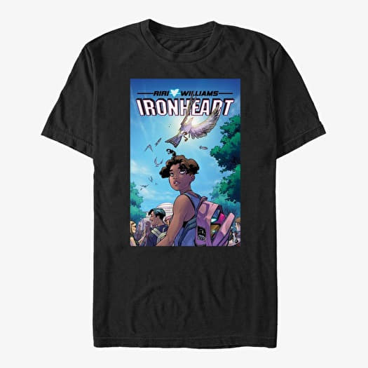 Tričko Merch Marvel - Iron Heart Unisex T-Shirt Black