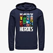 Merch Marvel Avengers Classic - Everyday Hero Dad Unisex Hoodie Navy Blue