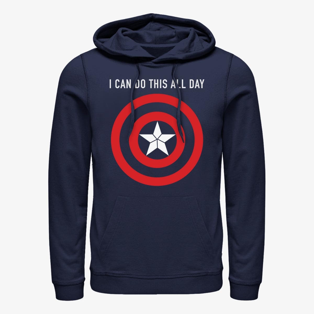 Sweatshirts Merch Marvel Avengers Classic - Cap Gains Unisex Hoodie Navy Blue