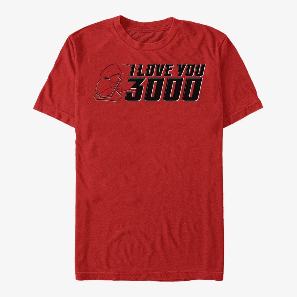 T-särgid Merch Marvel Avengers: Endgame - Love Helmet Unisex T-Shirt Red