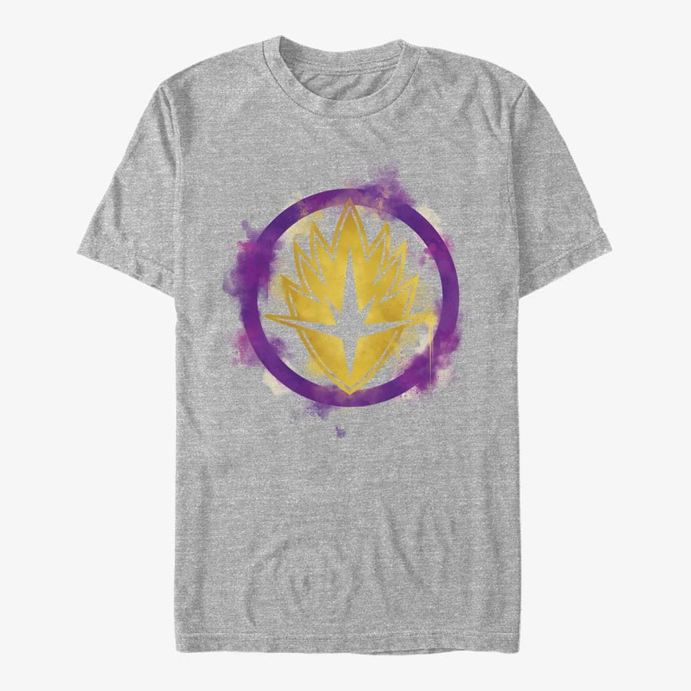 T-shirts Merch Marvel Avengers: Endgame - Guardians Spray Logo Unisex T-Shirt Heather Grey