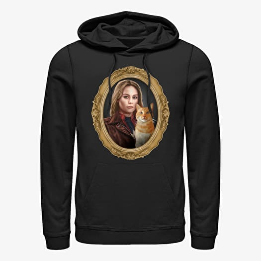 Felpa Merch Captain Marvel: Movie - Gold Frame Unisex Hoodie Black